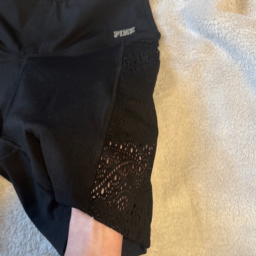 PINK Victoria's Secret || Pink Active Bike Shorts (M) - Picture 3 of 10